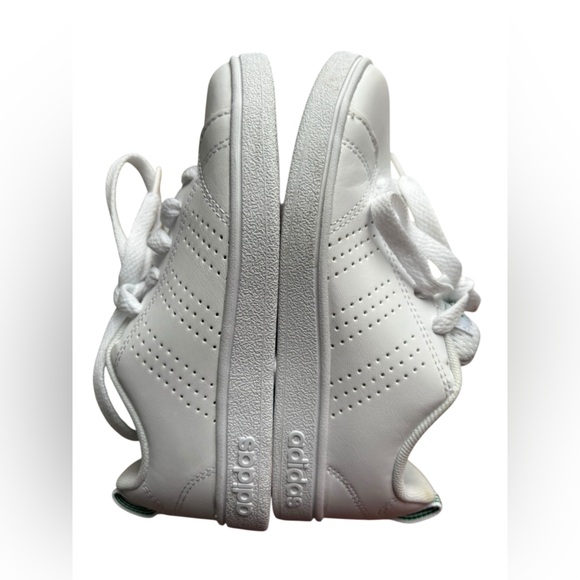 Adidas Shoes Kids White/green Sneaker VS Advantage white size 12K. - Picture 5 of 11